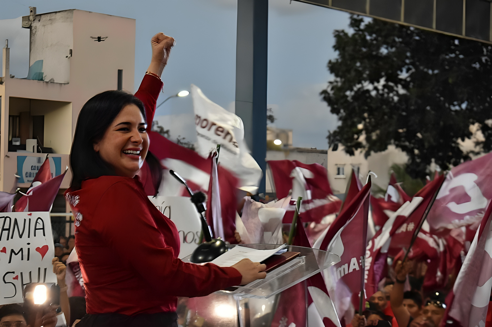 Estefanía Mercado de MORENA gana rotundamente la presidencia de Solidaridad